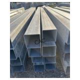 8pc 4"x4ï¿½x10ï¿½ Galvanized Square Tubing