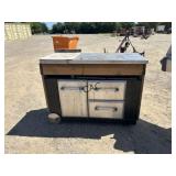Rolling Outdoor Metal Cabinet