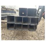 10pc 2"X2" Black Square Tubing
