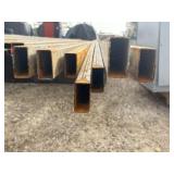 7pc 1"X2" Galvanized Square Tubing