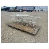 Metal Patio Table and Chairs