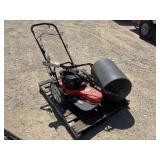 DR Weed Trimmer & Craftsman Pull Behind Packer