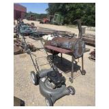 BBQ Grill & Push Mower