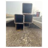 5pc 2"X2" Galvanized Square Tubing