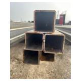 5pc 2"X2" Galvanized Square Tubing