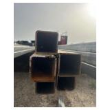 5pc 2"X2" Galvanized Square Tubing