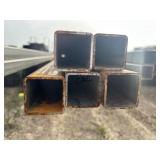5pc 2"X2" Galvanized Square Tubing