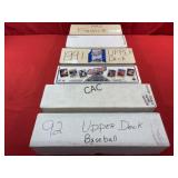 Lot of 6 Boxes of Assorted Baseball Cards