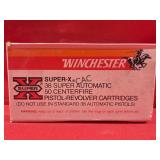 50rds Winchester SuperX 38 Super Auto 125gr STHP