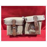 WWII German K43 Magazine Pouch, marked "bla 194"
