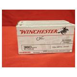 50rds Winchester 380Auto 95gr FMJ