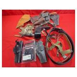 Box Lot of Holsters and Slings