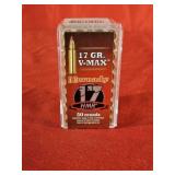 50rds Hornady 17HMR 17gr V-Max