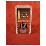 50rds Hornady 17HMR 17gr V-Max
