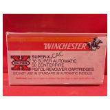 50rds Winchester SuperX 38 Super Auto 125gr STHP