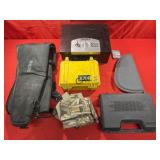 Box Lot of Pistol and Rifle Cases