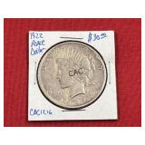 1922 Peace Dollar in Sleeve