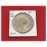1924 Peace Dollar in Sleeve