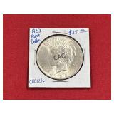 1923 Peace Dollar in Sleeve