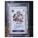 CJ Stroud RC Endorsements Autograph Card