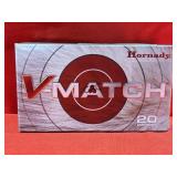 20rds Hornady V-Match 22 ARC 62gr ELD-VT