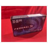 20rds Federal 30-06SPRG 150gr JSP Power-Shok