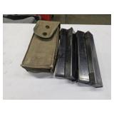 Lot of 4 Swedish K Magazines w/Pouch