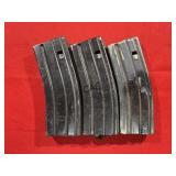 Lot of 3 Metal 223/5.56 Magazines