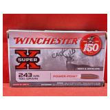 20rds Winchester Super-X 243Win 100gr PP