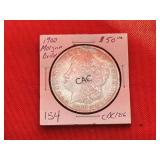 1900 Morgan Silver Dollar in Sleeve