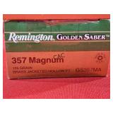 25rds Remington Golden Saber 357 Mag 125gr JHP