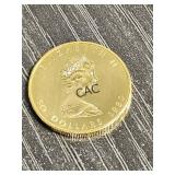 1980 Canadian Maple Leaf 1oz Gold Coin