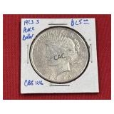 1923-S Peace Dollar in Sleeve