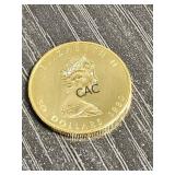 1980 Canadian Maple Leaf 1oz Gold Coin