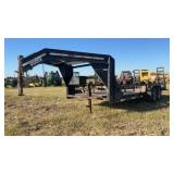 **2007 Gooseneck Lowboy Trailer 20ft W/Ramps