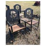 Texas Double Seat Rocking Chair w/Center Table