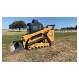 CAT 299D3 Cab/Air Skid Steer w/Forestry Pkg, 191hr