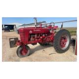 Farmall McCormick Super M Tricycle Tractor Runs