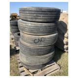 Lot of 5 - 295/75R22.5 Tires