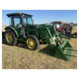 John Deere 5065E Cab/Air 4WD w/H240 Loader/Bucket