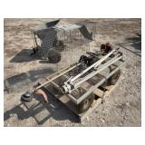 Pallet with Wagon and Animal Trap
