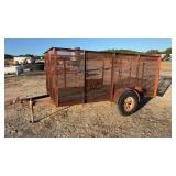 Single Axle Farm Trailer High Sides Bill of Sale