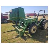 John Deere 5105 w/522 Loader/Hay Spear