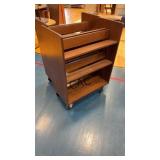 Rolling Cart and Bookshelf
