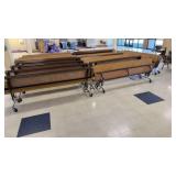 Lot of Rolling Fold-Up Tables