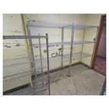 Lot of 6 Stainless Shelving Units