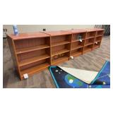 Lot of 5 Double-Sided Bookshelves