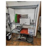 Shelving Unit with Contents