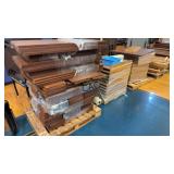Huge Lot of Assorted Wood Shelving Pieces