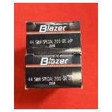 50rds Blazer 44S&W Special 200gr JHP